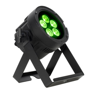 6) American DJ Encore LP5IP Outdoor DMX Par Can Wash Lights+Facade+Stands+Fogger