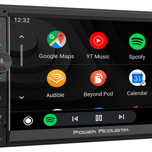 Power Acoustik CPAA-70M 2-Din 7" Carplay/Android/Bluetooth Car Monitor Receiver