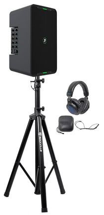 ShowBox Rechargeable 8" DJ PA Bluetooth Speaker, Mixer, Headphones & Stand