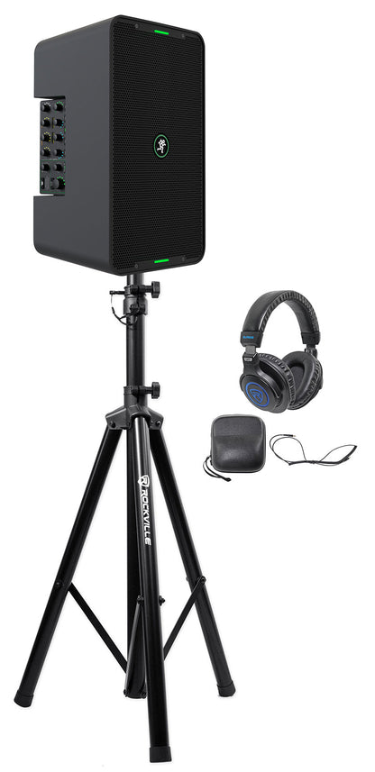 ShowBox Rechargeable 8" DJ PA Bluetooth Speaker, Mixer, Headphones & Stand