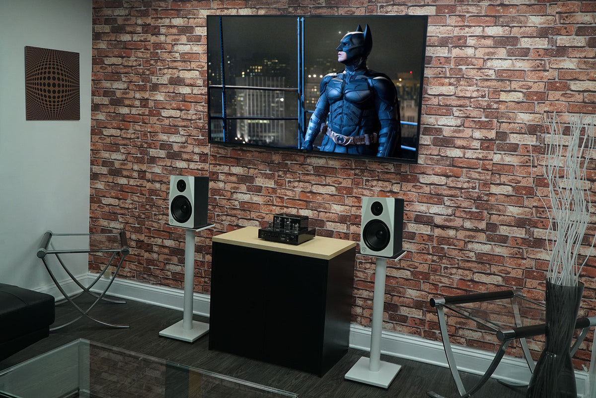 APM6W 6.5" 350W Powered USB Studio Monitor Speakers+29" Stands