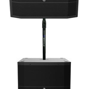 Mackie DRM12A 2000 Watt 12" Powered DJ PA Speaker+18" Subwoofer+Air Assist Mount