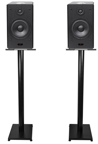 (2) HD5B 5" Powered Bluetooth Bookshelf Speakers w/37" Stands