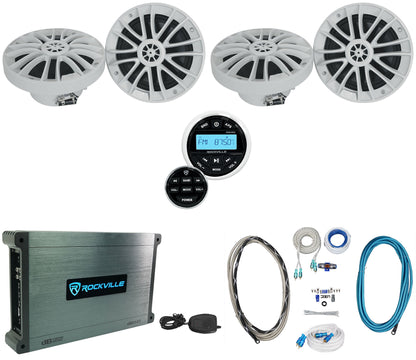 RM-PREMIUM-65 WHITE 2-Pack + DBM45 + RGHR2 Marine Amplifier Bundle