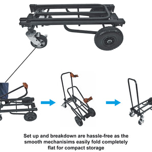 Rockville ROCK CART OFF-ROAD DJ Equipment Pro Transport Rolling Car Huge Wheels!