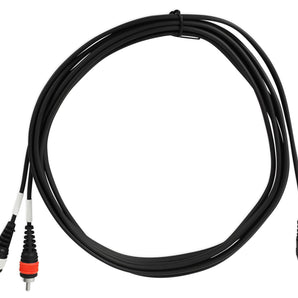 Rockville RNRMR10 10' 3.5mm 1/8 inches TRS to Dual RCA Cable 100% Copper