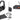 Audio Technica ATW-2129BI 2000 Series UHF Lavalier Microphone+Samson Headphones
