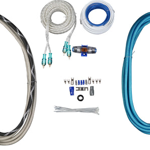 Rockville RMWK4 4 AWG Gauge Waterproof Marine Amplifier/Amp Installation Wire Kit