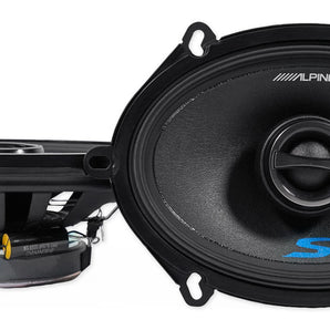 Pair ALPINE S-S57 230w 5x7" or 6x8" 2-Way Car Audio Speakers+Bluetooth Speaker