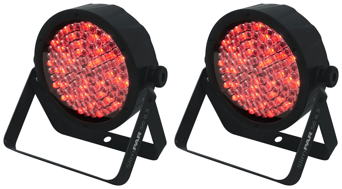(2) SlimPAR 56 ILS Par Wash Up-Lights