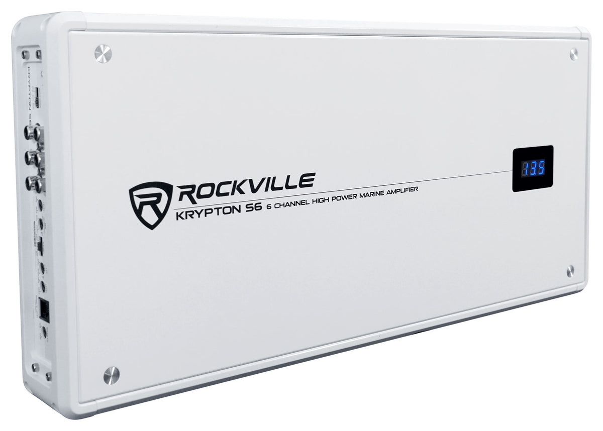 KRYPTON S6 Marine 6-Channel Amplifier + Kicker 4-Zone Level Control