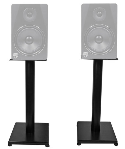 (2) HD5B 5" Powered Bluetooth Bookshelf Speakers w/21" Stands