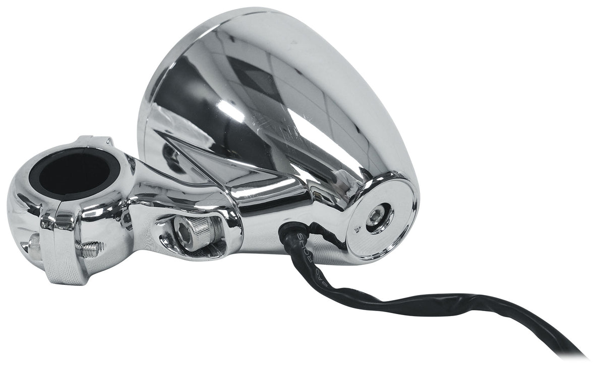 (2) Kicker 47PSM32 3" 100w PSM Motorcycle/ATV Handlebar Speakers in Chrome PSM32