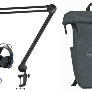 Presonus Audiobox 96 Studio Black USB Interface+Headphones+Mic+Boom Arm+Backpack