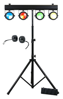 Dotz Tpar Sys Plus COB LED Wash Lights+Controller+Stand+Home Speakers