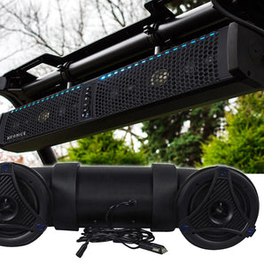 Hifonics TPS-6 Six-Speaker Waterproof Bluetooth Marine, ATV, UTV Soundbar System