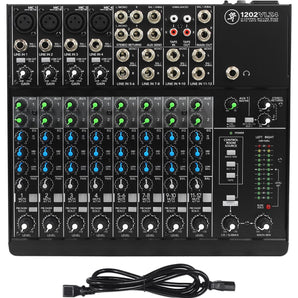Mackie 1202VLZ4 12-Channel Compact Analog Mixer w/ 4 ONYX Preamps+Microphone