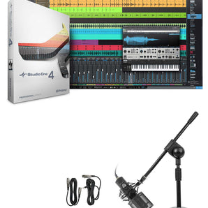 Presonus S14 XGRADE PRO Full Version of Studio One 4.0+Microphone+Boom Stand