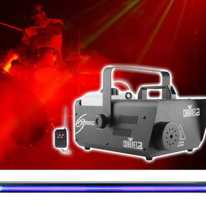 Chauvet DJ H1600 Hurricane 1600 DMX Fog Machine Fogger+48" Black Light Strip