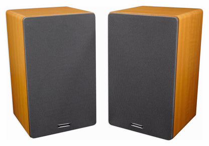 (2) Rockville RockShelf 68C 360w 6.5" Wood Bookshelf Speakers+Bluetooth/Wifi Amp