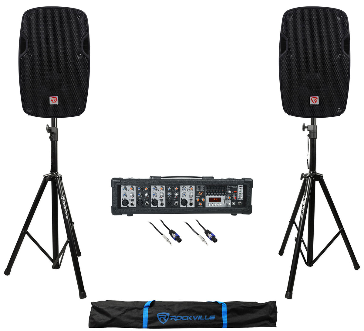 SPG88 8" 2-Pack + RPM47 Bluetooth Mixer Bundle