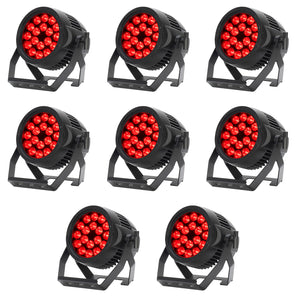(8) American DJ Encore LP18IP 18 x 20 Watt Outdoor RGBL LED DMX Par Wash Lights