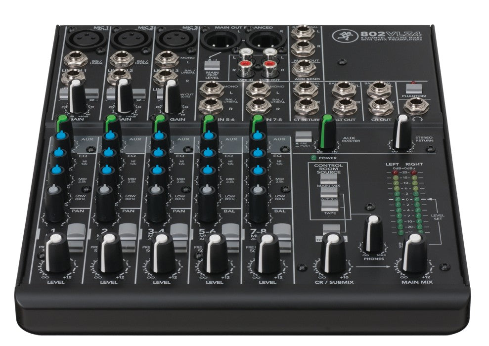 802VLZ4 8-Channel Mixer, Backpack & 20' XLR Cable