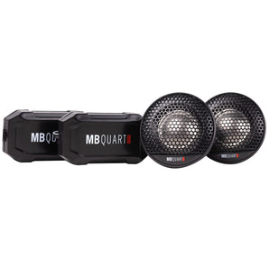 Pair MB QUART FT1-25 50 Watt RMS 1" Car Audio Tweeters + Crossovers