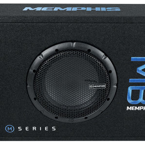 Memphis Audio MBE8SP 8" 300w Powered Loaded Car Subwoofer in Sub Box Enclosure