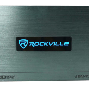 Rockville DBM45 4-Channel 2000w Peak/500w RMS Marine/Boat Amplifier