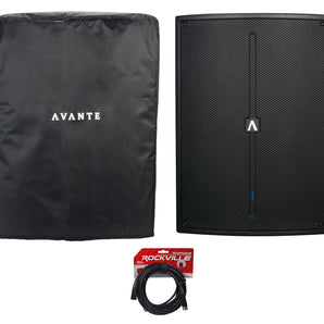 Avante Audio A18S 1600W 18" Active DJ PA Subwoofer w/ DSP/EQ+Cover+Cable ADJ