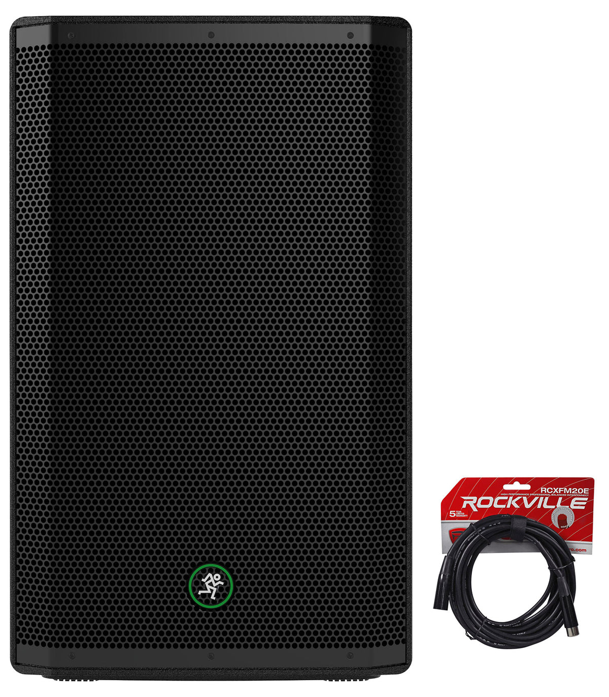 Thrash215 1300W Powered PA Speaker with 20' XLR Cable