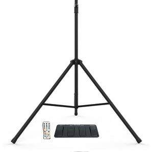 Chauvet DJ 4BAR LT QuadBT ILS Bluetooth Wash Lighting Kit+Tripod+Bags+Footswitch