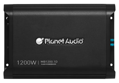 MB1200.1D 1200W Class D Mono Amplifier with RWK41 4-Gauge Amp Kit