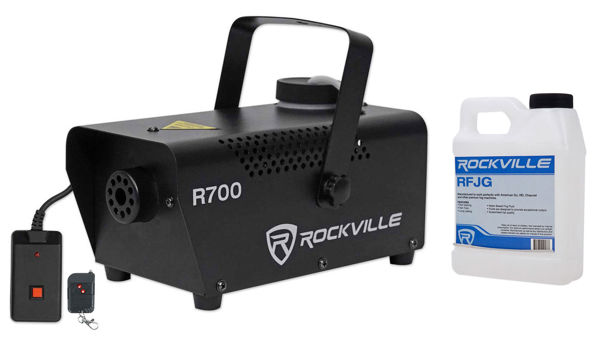 (2) Aqua LED 2.0 Water Flow Effect Lights & Fog Machine Bundle