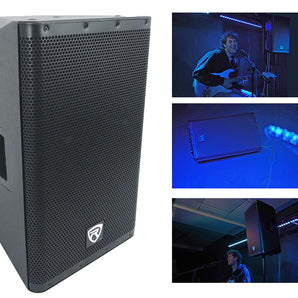 (2) Rockville DX12 12" Class D 2000w PRO Powered Active DJ PA Speakers 500w RMS!