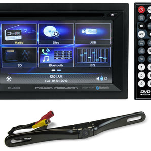 Power Acoustik PD-620HB 6.2” Car Monitor DVD/CD Receiver w/Bluetooth+Back-up Cam