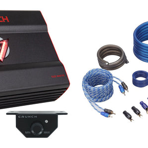 Crunch DR-1325.1 1325 Watt Car Audio Mono Amplifier 2 Ohm, Class A/B+Amp Kit