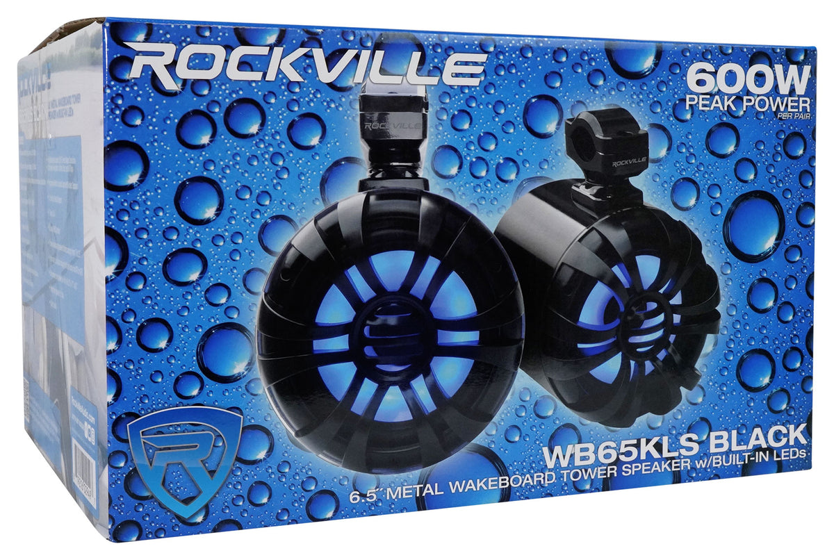 WB65KLS Black 4-Pack + PS40 Bluetooth Amplifier Bundle