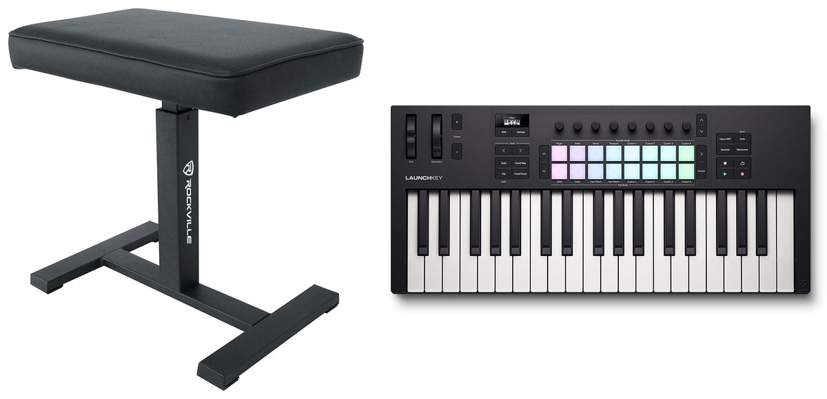 Launchkey 37 MK4 Keyboard Controller + AIR-BENCH Keyboard Bench