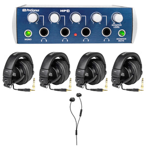 PRESONUS HD9/HP4 PACK With HP4 Amplifier+(4) Headphones+Beyerdynamic Earbuds
