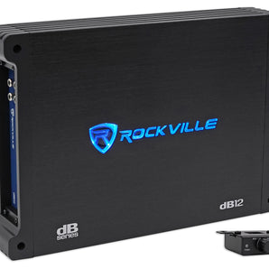 Rockville dB12 2000 Watt Peak/500w CEA rated RMS Mono 2 Ohm Car Amplifier