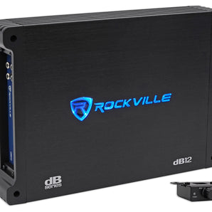 Rockville dB12 2000 Watt Peak / 500w RMS @ 2 Ohm CEA Compliant Mono Car Amplifier
