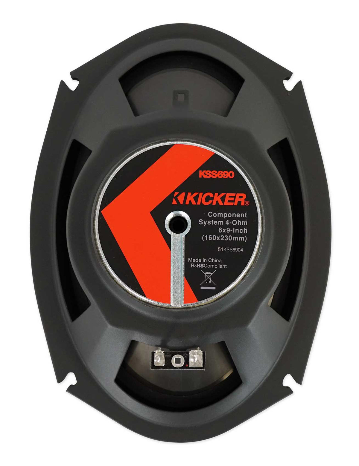 2) Kicker 51KSS369 6x9" + 2.75" 3-Way Car Audio Component Speakers w/1" Tweeters