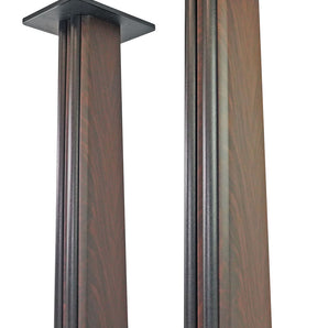 (2) Rockville Dark Wood Grain 36" Speaker Stands Fits Polk Audio TSI 100 BLACK