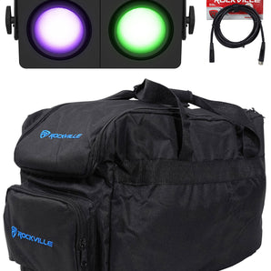 Chauvet DJ SHOCKER P2 RGBA+WW DMX Dual Zone Party Stage Blinder Light+Bag+Cable