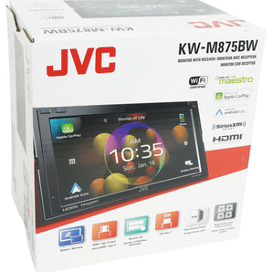 JVC KW-M875BW 6.8" Car Monitor Wireless CarPlay/Android Stereo w/HDMI+Backup Cam