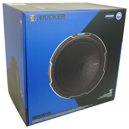 Kicker 51CWQ152 COMP Q 15" 1200 Watt Car Audio Subwoofer DVC 2 Ohm Sub CWQ152