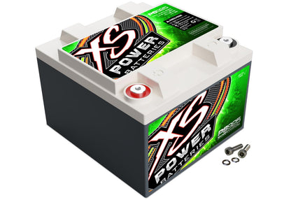 XS Power PS925 12V AGM Powersports Battery with M6 Terminal Bolts, Max 2000Amps