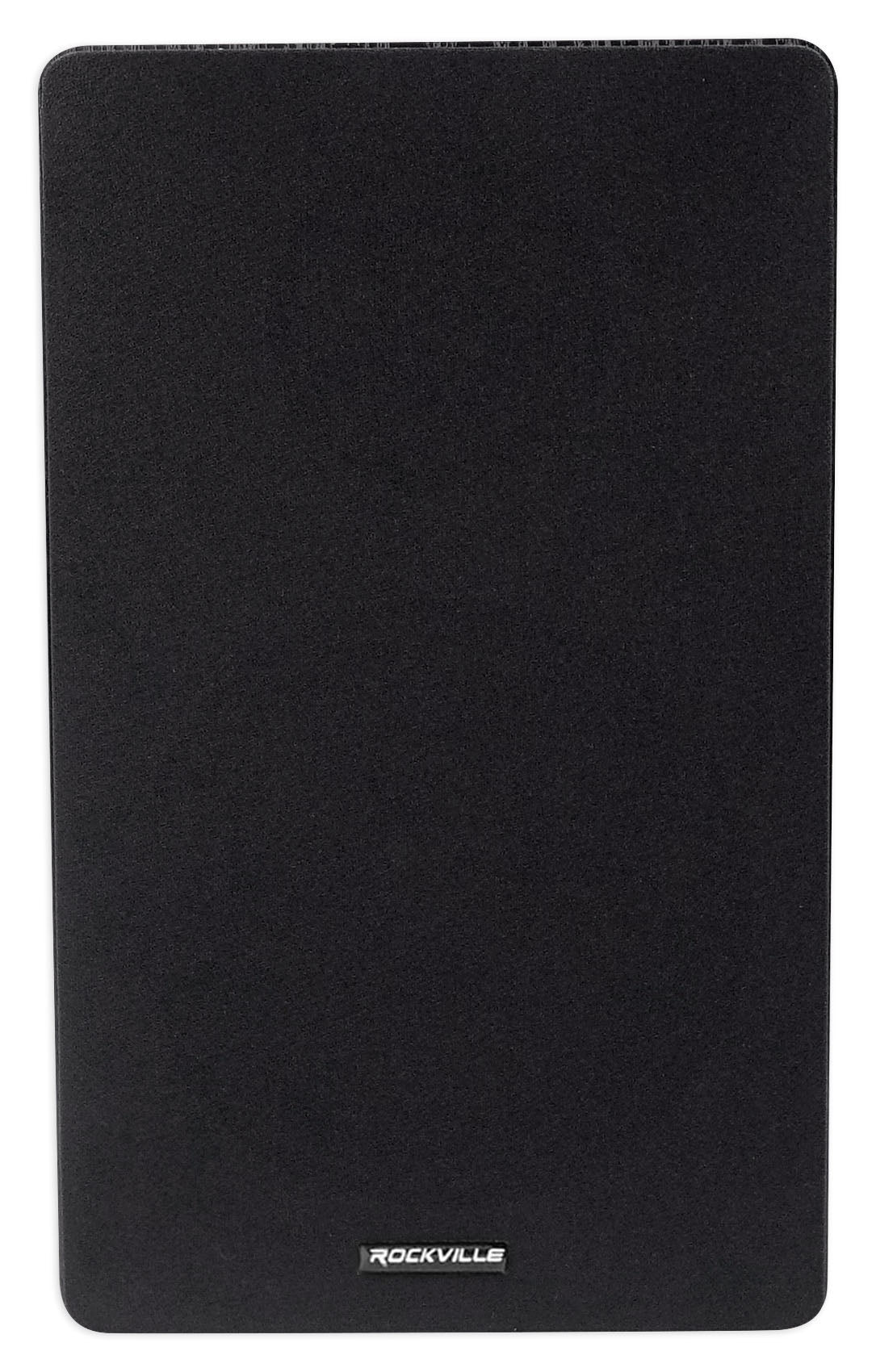 RockShelf 64B Black 6.5" Home Bookshelf Speakers+8 inch Wood Stands